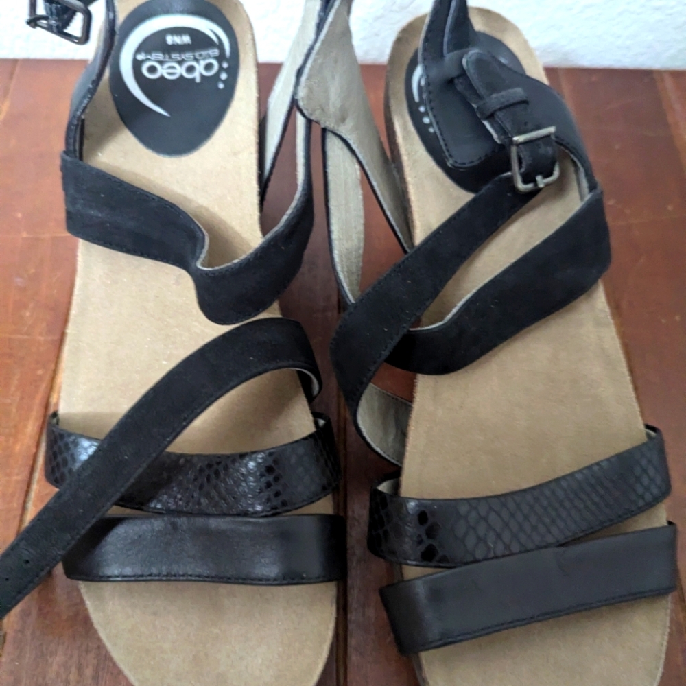 Abeo Biana Neutral mid heel sandals